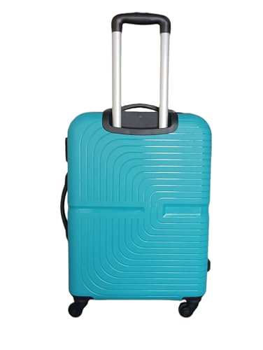 Image of Polypropylene Hard Shell 4 Spinner Wheels Safari Small Size Trolley Bag 20 inch for Travel Black (Teal Green), 70 cm