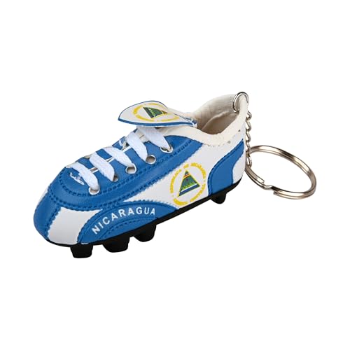 SandT Collection Soccer Shoe Keychains Sneaker with Cleats Country Souvenir