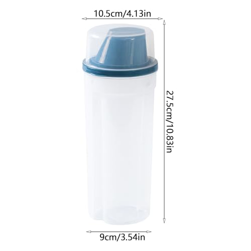 Récipient de rangement de 1500 ml hermétique en finition transparente design