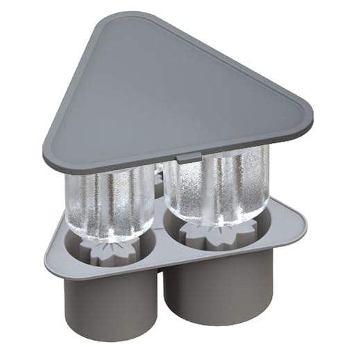 Bandejas para cubitos de hielo con tapa, molde para cubitos de hielo,Molde para cubitos de hielo hecho en casa - Grandes moldes de hielo creativos de silicona con tapa, bandeja de hielo plegable de