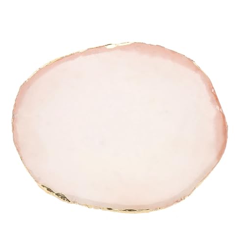 Asixxsix Goldene Weiche Kunstharz-Nagelkunst-Dekorationspalette, Mischplatte für Maniküre-DIY-Werkzeug (Rosa) für Nageltechniker und Schönheitsbegeisterte (WHITE)