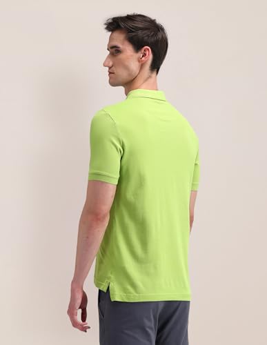 Image of U.S. Polo Assn. Men's Solid Polo Collar Half Sleeve Casual Cotton Slim Fit T-Shirts