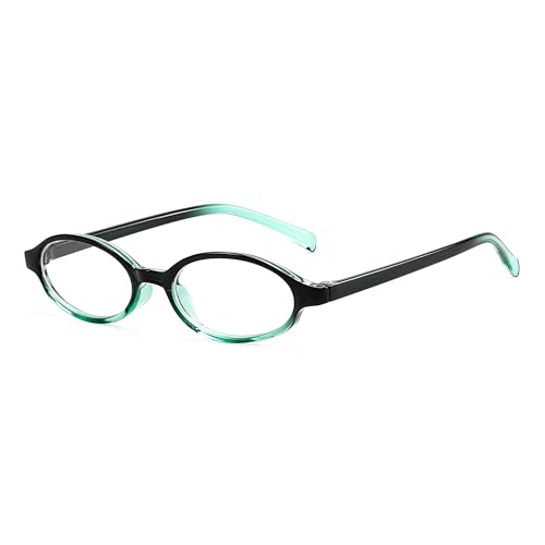 Image of FEISEDY Y2K Retro Oval Blue Light Glasses for Women Fashion Small Face Eyewear Frame 90s Nerd Fake Cosplay Eyeglasses B0258