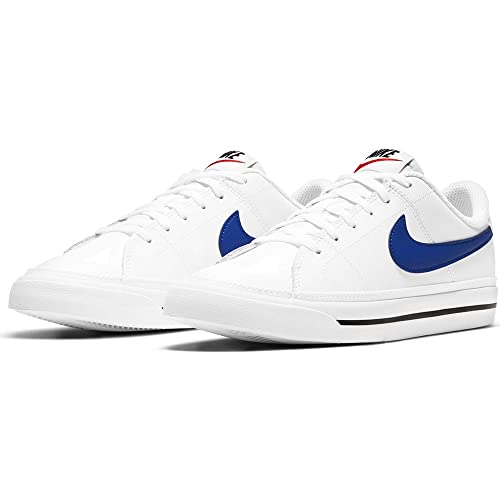 Nike Court Legacy, Sneaker, Blanc/Jeu Royal-Noir, 40 EU