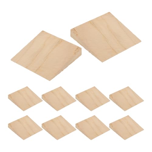Vaguelly 10 Unidades Cuña de Madera para Mango de Martillo y Vintage, Reforzadora para Reparación y Mantenimiento de Herramientas Agrícolas, Color Caqui, Material Madera