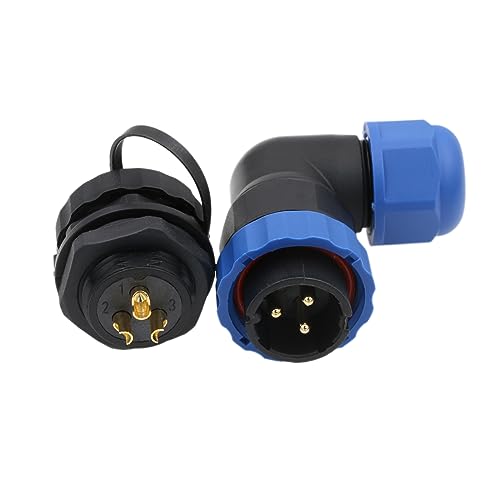 Presa Maschio Ad Angolo Retto SD20 Impermeabile IP68 - Connettore 2 Pin 25A Per Applicazioni Esterne - 12