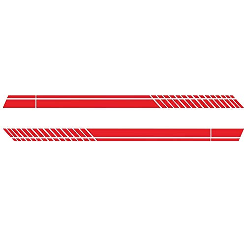 DONGKER 2PCS Car Stripe Decals, Car Side Sticker Stripe Auto Door Stickers for Car DIY Decal Truck Sticker Racing Stripe