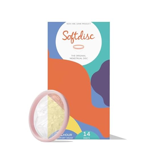Softdisc Menstrual Disc - Softcup - 14 Discs - Cleaner Disposable Model of Reusable Silicone Cups, Period Cup, Tampon - Women w/Heavy or Sensitive Flow - 1 Size Model - Small, Medium, or Large Fit