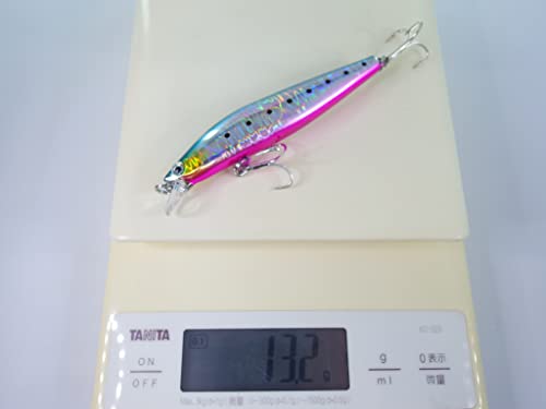 momoルアー シーバス ヒラメ ルアー フローティングミノー 99F 99mm 13.2g アソートセット タングステン サイレント ワイヤー 重心移動式 (５色アソート01) 8枚目