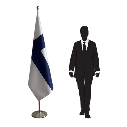 Drapeau Finlande intérieur stable pour universités et écoles CN2-FI