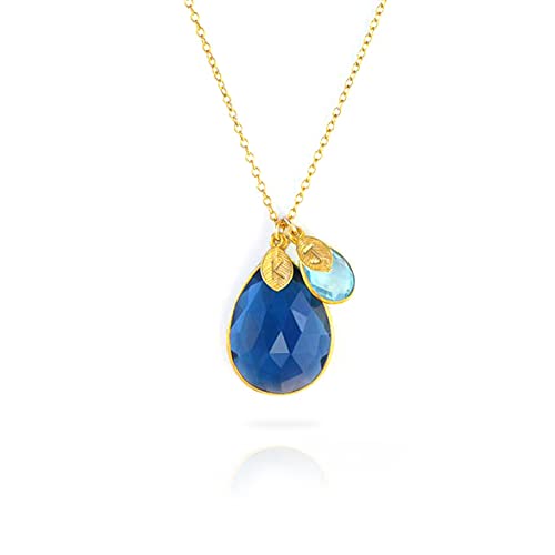 Birthstone mothers necklace, mother 