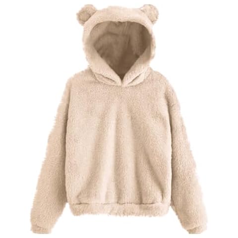 CORIRESHA Cute Teddy Bear Ears Hoodie Cover