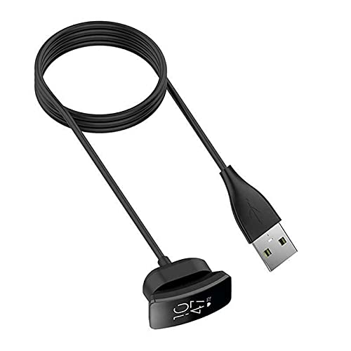 TiMOVO Charger Cable For Fitbit Charge 6/Luxe/Charge 5/Luxury SE Fitness Tracker Smartwatch, USB Magnetic Replacement Charging Cable, Charging Power Cable Cord For Charge 5/Luxury [3.3ft/1m], Black - View #5