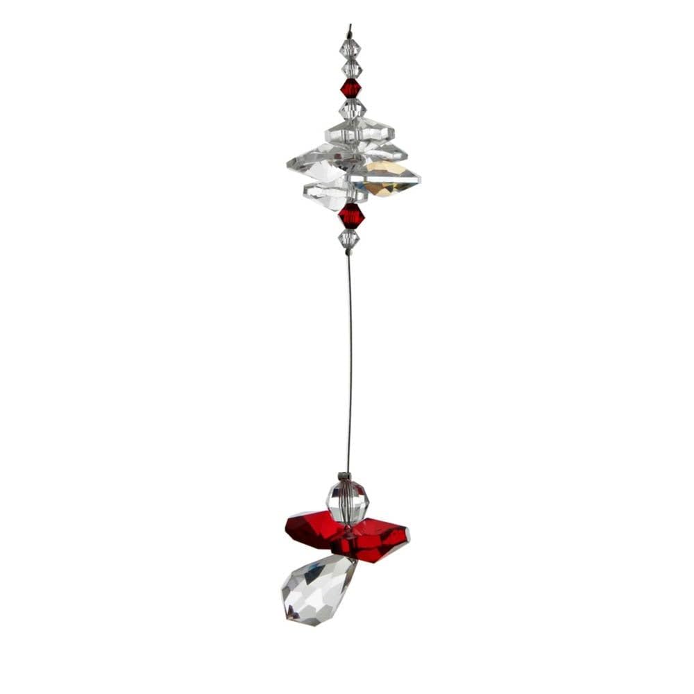 Cascade Crystal Guardian Angel Birthstone Suncatcher JANUARY - GARNET - Embellished with Swarovski Crystals