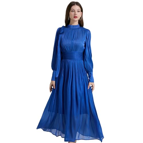 Robe française romantique plissée chic pour femme tendance