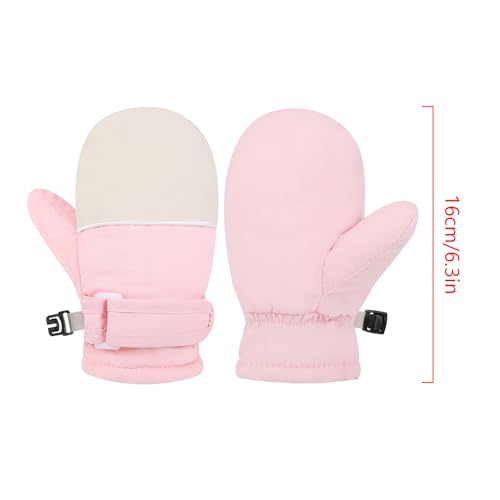 Kids Winter Snow Mittens Thicken Waterproof Ski Gloves Cold Warm Mittens for Children Age 4-10 Boys Girls2
