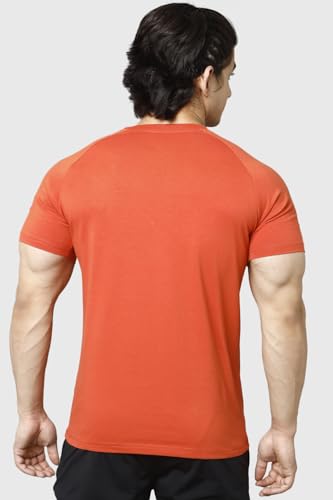 Image of FUAARK Men's Solid Slim Fit Sports Gym T-Shirt
