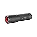 Ledlenser Police Tac Torch - LED Rechargeable Torch, Super Bright 280 Lumens, Powerful Lightweight Design, Long Distance Spotlight, Anti Roll Protection Feature, Hiking Torch, Dog Walking, Camping, Up To 25 Hour Battery Life.