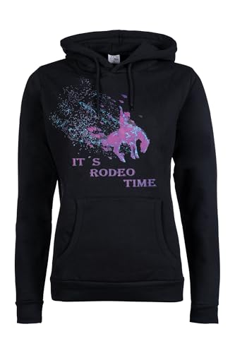Sweat à capuche mixte HKM Rodeo en coton pour cavalier