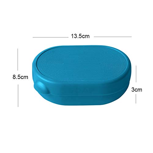 Caja de jabón Jabonera Material ABS Fácil de Transportar Tamaño 13,5 * 8,5 * 3 cm Tamaño pequeño Hebilla Firme y sin Fugas de Agua