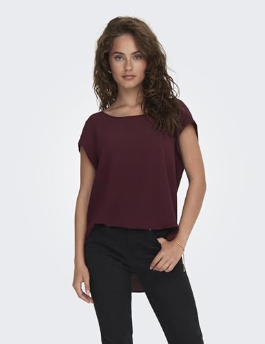 ONLY Damen Onlvic S/S Solid Top Noos Ptm T-Shirt, Chocolate Truffle, 32 EU – Ansicht 2
