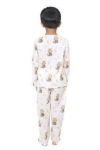 Image of Cotton Unisex Printed Night Suit Dress Set Combo Pack for Girls Boys