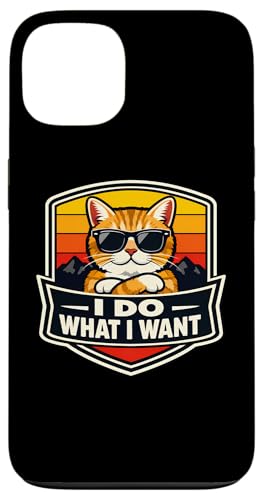 I Do What I Want Cat Owner Lover �ʔ��� ���g�� �W���[�N ���B���e�[�W �X�}�z�P�[�X iPhone 13 �p
