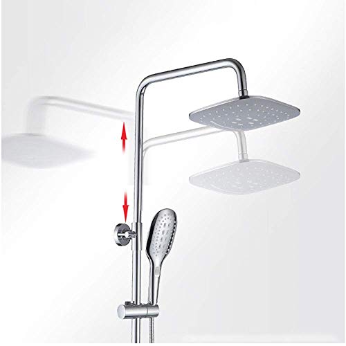 Mitigeur ensemble de douche inverseur double sortie plafond ou mur - 7