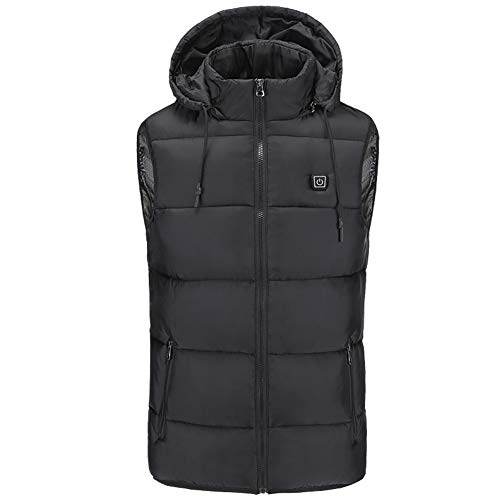 Huizz Ajustable USB Chaleco Chaleco de Calentamiento de Carga eléctrica para un Viaje de Camping al Aire Libre de la Pesca de esquí Montar a Mantener Calientes Accesorios