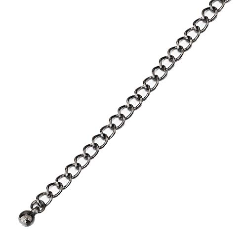 Chaîne en métal avec des cristaux ronds et ovales de coupe décorative en cristal Diamantes, plaqué or ou bronze. Différentes longueurs et version ceinture complète, fermoir mousqueton Cover