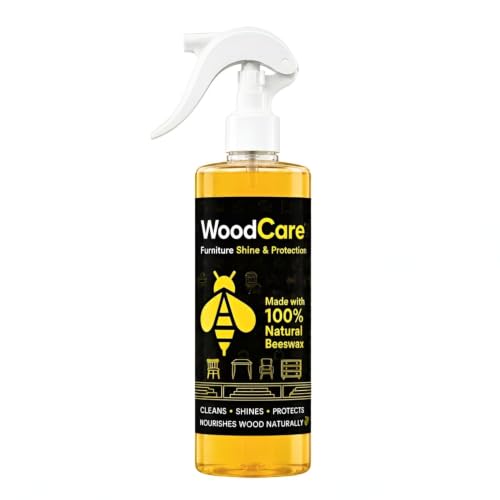 Image of Beeswax Furniture Polish Spray | Natural Wood Polish & Cleaner | Restores Shine & Protects Wooden Furniture, Tables, Chairs, Doors, Cabinets & Wood Surfaces (PACK OF 1) (WOOD CARE PACK OF 1)