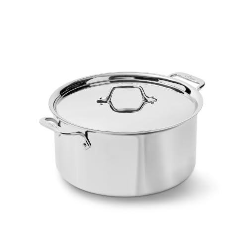 All-Clad D3® Stainless Steel 8 Qt Stockpot with Lid, Made in the USA