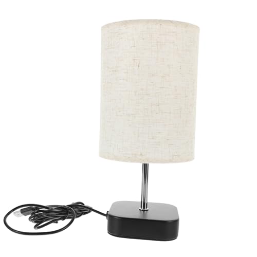 DECOMELODY Escritorio Táctil Regulable USB Mesita LED con Moderno y Dormitorio y Estudio