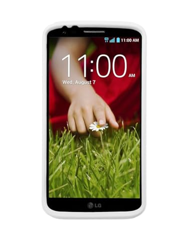 Design leggero. Melkco LGF320PSKU1WEWE Kubalt Type Double Layer Cover per LG Optimus G2 Bianco/Bianco