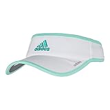 adidas Women's Adizero Ii Visor, White/Easy Green/Shock Mint, One Size