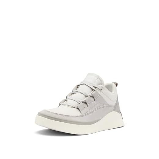 SOREL Women's Out N About lV Low Waterproof Sneaker - Moonstone, Sea Salt - 9