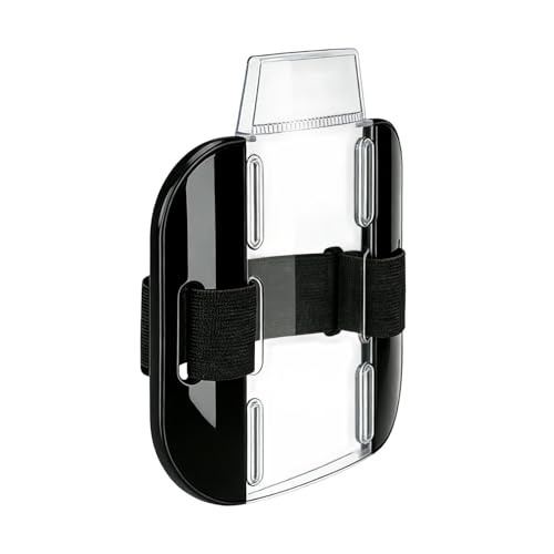 Generisch Porte-billets de ski - Housse imperméable transparente - Brassard porte-cartes avec sangle élastique réglable et boucle - Pour homme et femme -...