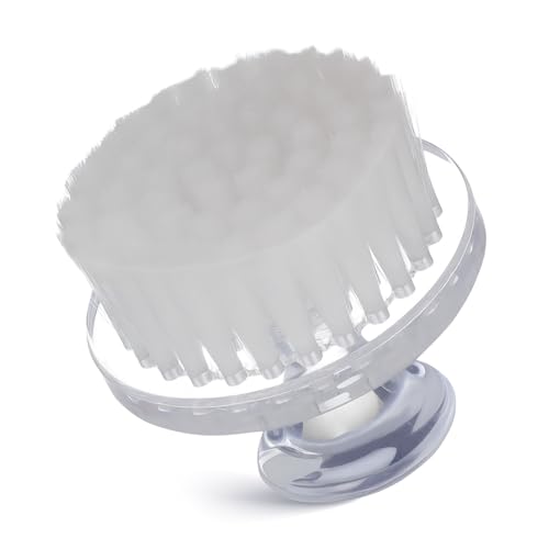 Genérico Cepillo Limpiador Manual Blanco con Tapa para Limpieza Profunda y Masaje Cepillo para Piel Sensible Herramienta de Limpieza Diaria