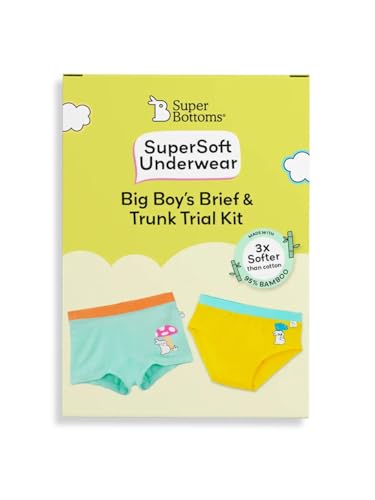 Image of superbottoms Briefs for Boys |Supersoft Underwear for Boys | 3X Softer Underwear | Premium Briefs | Super Stretchy, Breathable, Gentle Elastics, No Scratchy Tags, AZO-Free Dyes| 3 Free Funky Tattoos
