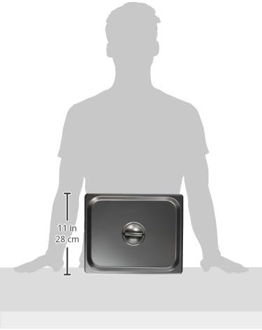 Winco SPSCH 44198 Size Solid Cover,Stainless Steel,Medium - Image 2
