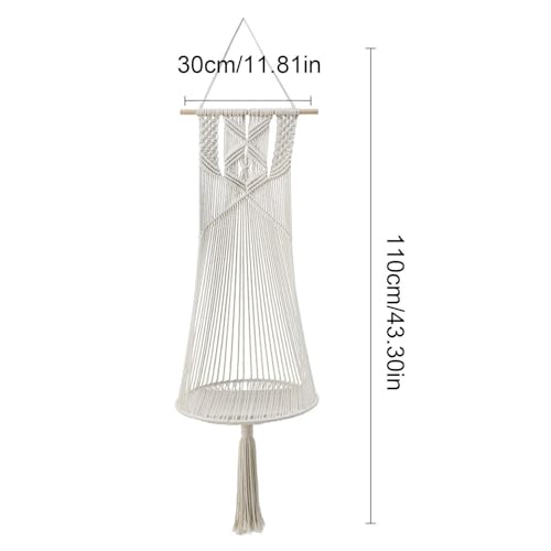 Cama para gatos de cuerda de algodón tejida a mano estilo hamaca bohemia decorativa 5