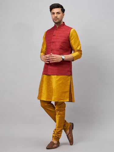 Image of VM Men's Jacket, Kurta and Pyjama Set