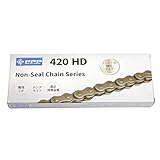 PFP(ピーエフピー) バイク用 チェーン 420HD-98L 強化 クリップジョイント 420-98 ノンシール スチール ホンダ C50 スーパーカブ50 スタンダード 等対応