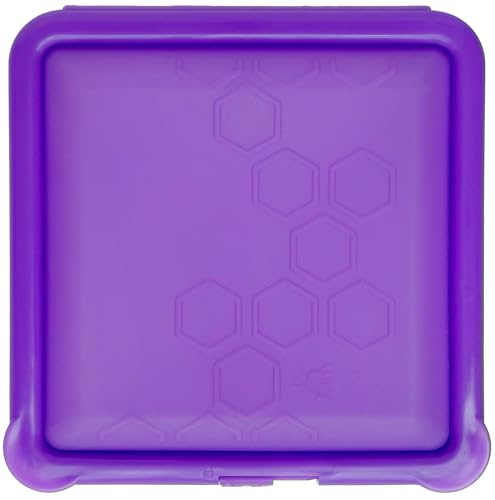 Image of Big Bee, Little Bee SoftShell Reusable Silicone Food Storage Container - Clamshell Snap-Close Design, No Lost Lids, Easy to Clean, Compact for Travel, Meal Prep, Microwave Freezer and Dishwasher Safe
