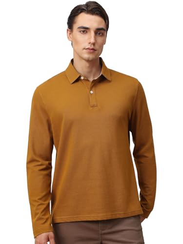 Cotton Pique Polo Shirts for Men Long Sleeve Casual Comfort Moisture Wicking Regular Fit