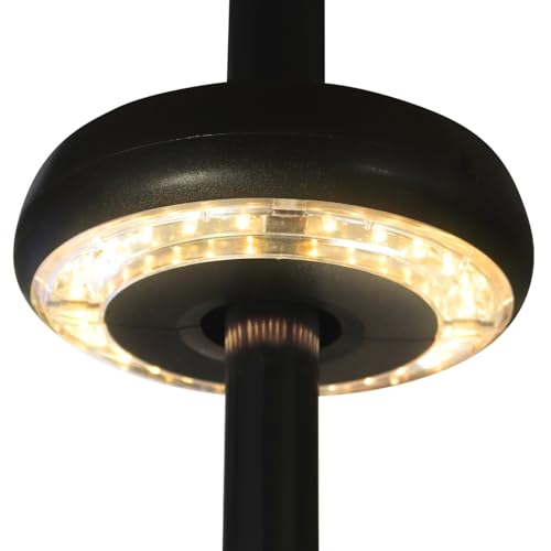 HOME It® Lampe pour Parasol à LED – Lampes sans câblage – Lumière extérieure ambiance chaude – Éclairage de jardin pratique – Lampe solaire à...