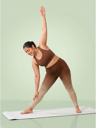 Image of Fashiol Women's Yoga Workout Ombre Tights Slim Fit Pants Breathable Gymwear Tights | High Waisted Fitness Leggings