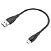 Produktbild Micro USB Kabel Syncwire UNBREAKcable - 2,4A High Speed Android Ladekabel für Tablets und Smartphones, Samsung Galaxy, Nexus und Mehr - 20cm Schwarz