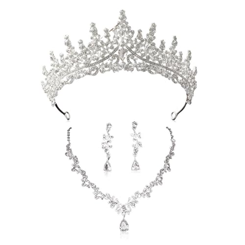 XFSRG Élégant Parure de Bijoux de Mariée 3 Pièces avec...