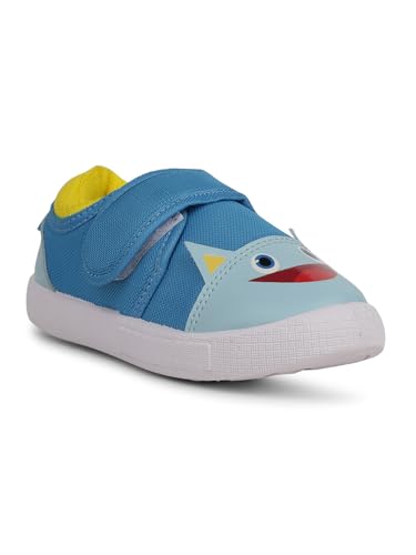 Image of Liberty Lucy&Luke BASTIAN-60 Slip-on Casual Shoes for Kids with PVC Sole | PU Upper Sneakers | Quick-Wear Velcro Closure | Padded Foam Insole | Stylish, Lightweight & Comfortable Footbed